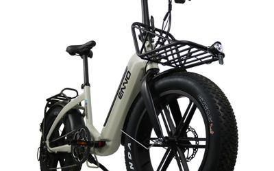 Das Faltbare Blaupunkt Enno Fahrrad mit extrabreiten Fat-Bike-Reifen für ein komfortables Fahrgefühl (Foto: Blaupunkt)